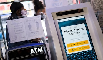 Un cajero para comprar criptomonedas.