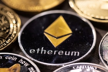 Representación de la criptomoneda Ether.