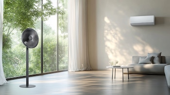 Los ventiladores, usados como apoyo,