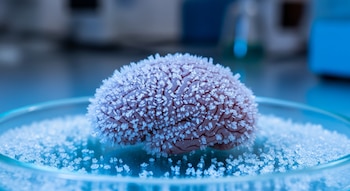 Un cerebro congelado para investigaciones