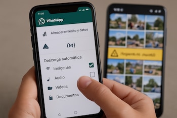 Recibir imágenes y videos por