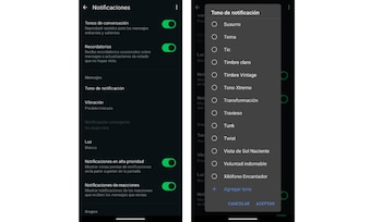 Los usuarios pueden configurar las notificaciones de WhatsApp para que suenen como un pájaro carpintero. (WhatsApp)
